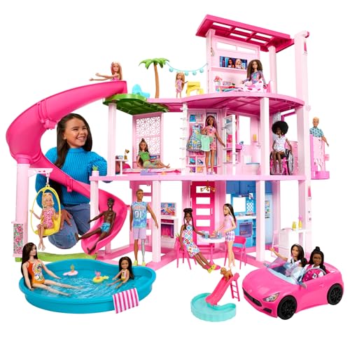 Detalle 2 de Mattel HMX10 Barbie Dreamhouse 2023, 3 plantas