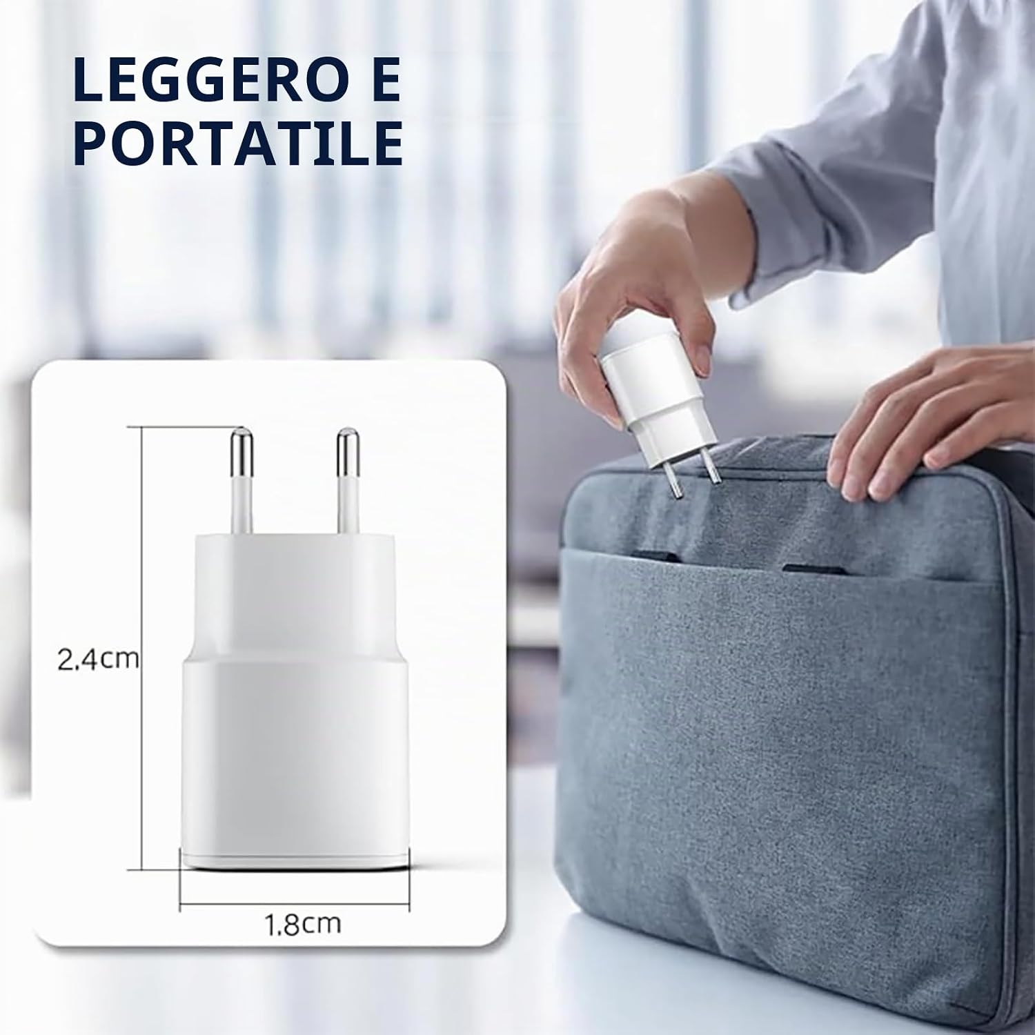 Detalle 2 de Caricatore USB C 25W 2 Pack