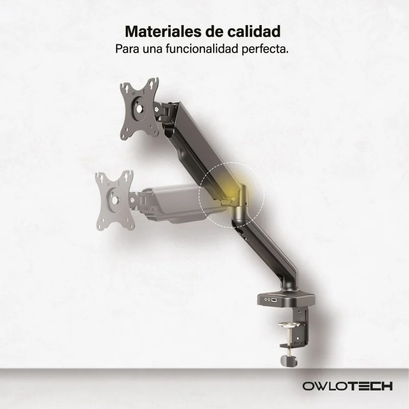 Detalle 1 de Owlotech Soporte 1 Monitor 17-32" USB HUB