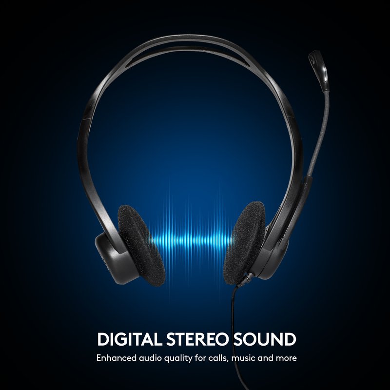 Detalle 2 de Logitech 960 Auriculares con micrófono y supresión de ruido