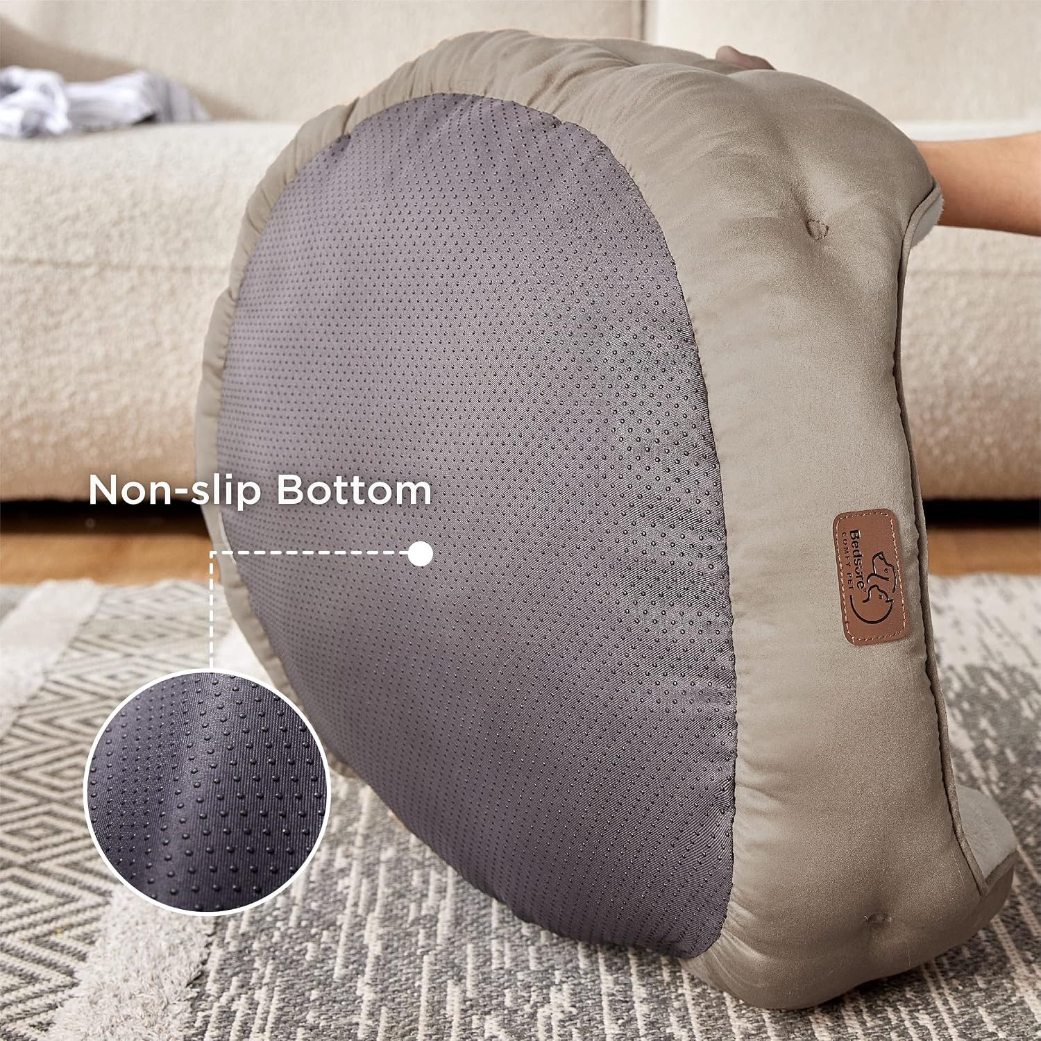 Thumbnail 2 de Bedsure Dog Bed 63x53x20cm for Small Dogs
