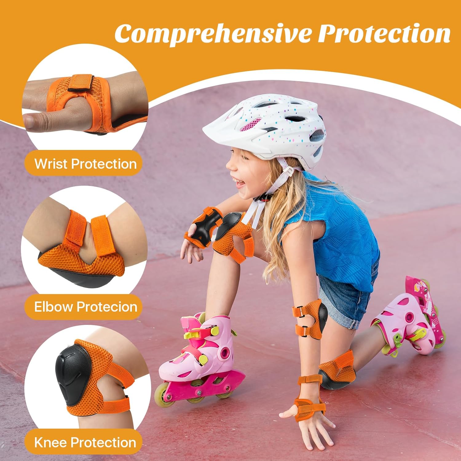 Thumbnail 5 de CKE Kinder Knieschützer-Set für Jungen und Mädchen 3–8 Jahre – Knieschützer, Ellbogenschützer & Handgelenkschützer
