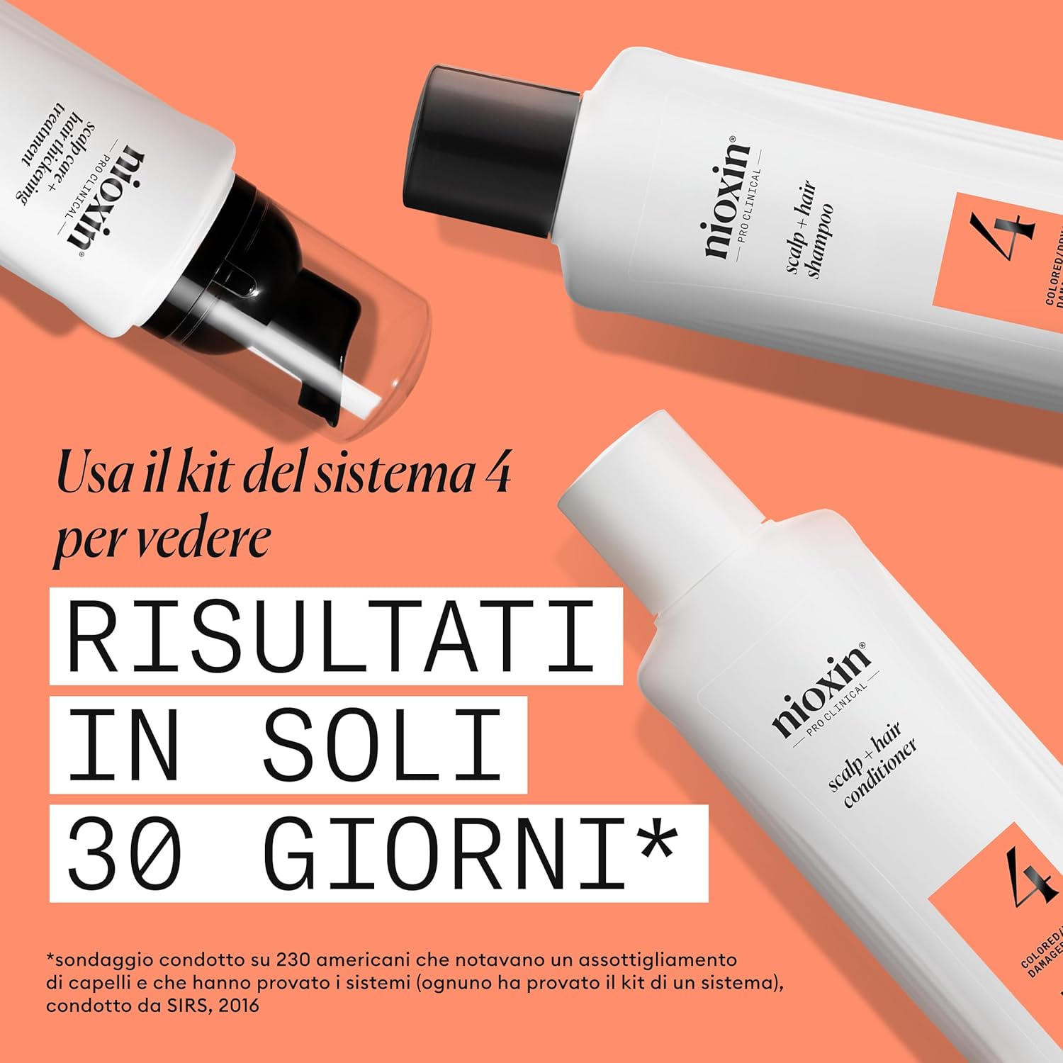 Thumbnail 2 de NIOXIN Scalp + Hair Thickening System 4 per Capelli Colorati/Secchi con Assottigliamento Avanzato (Shampoo, Balsamo, Trattamento)