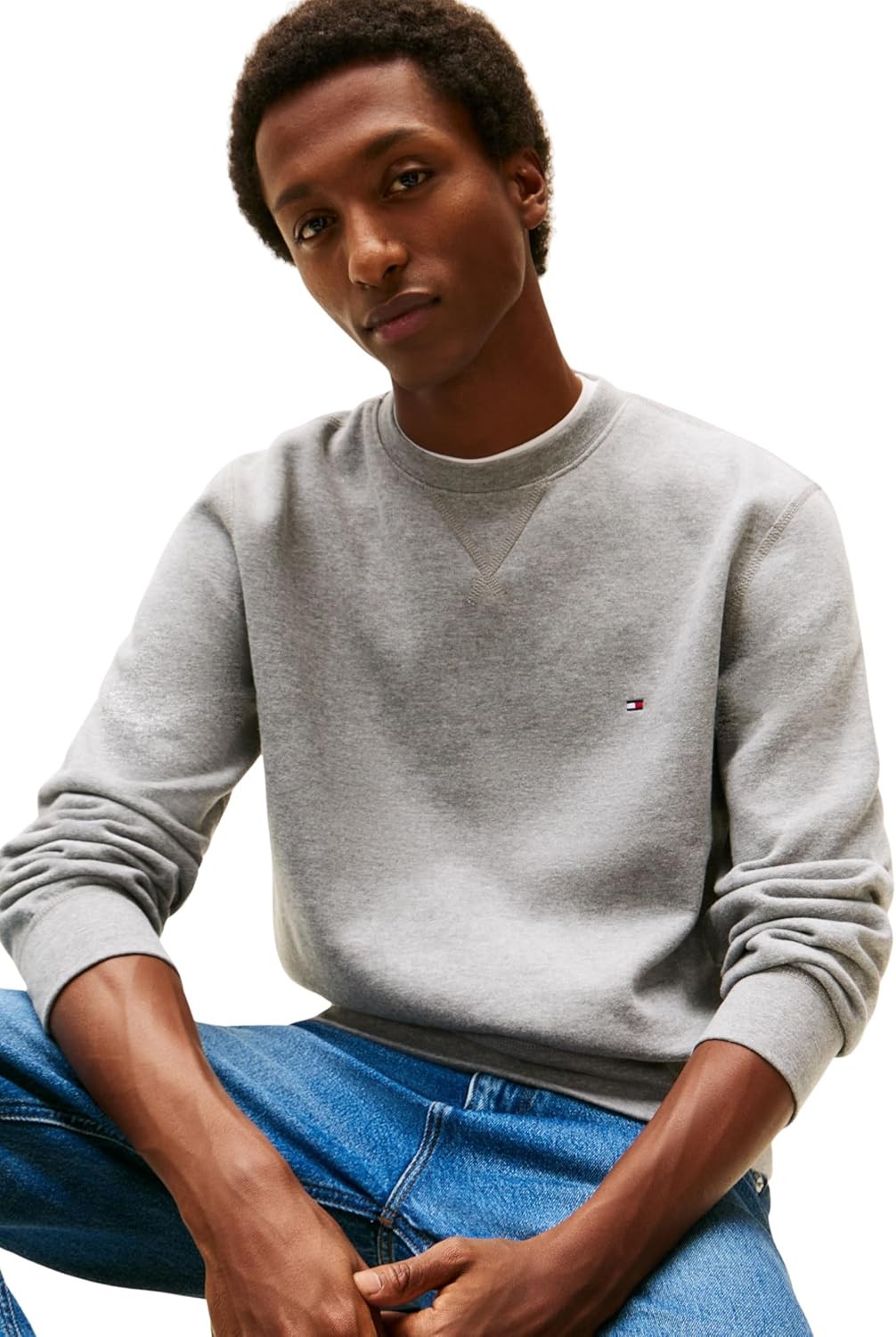 Thumbnail 2 de Tommy Hilfiger Herren-Sweatshirt Essential Fleece Crew Neck (Regular Fit)
