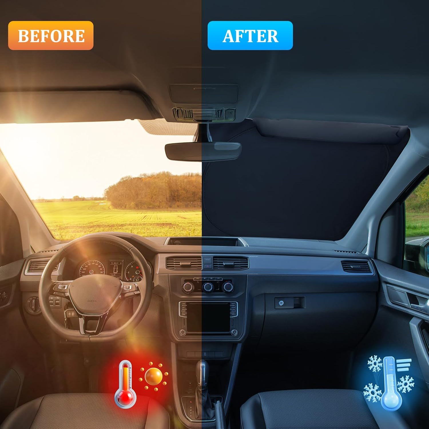 Thumbnail 1 de ZATOOTO Sonnenschutz Auto Frontscheibe Custom Fit für Volvo XC60 (2018–2024)