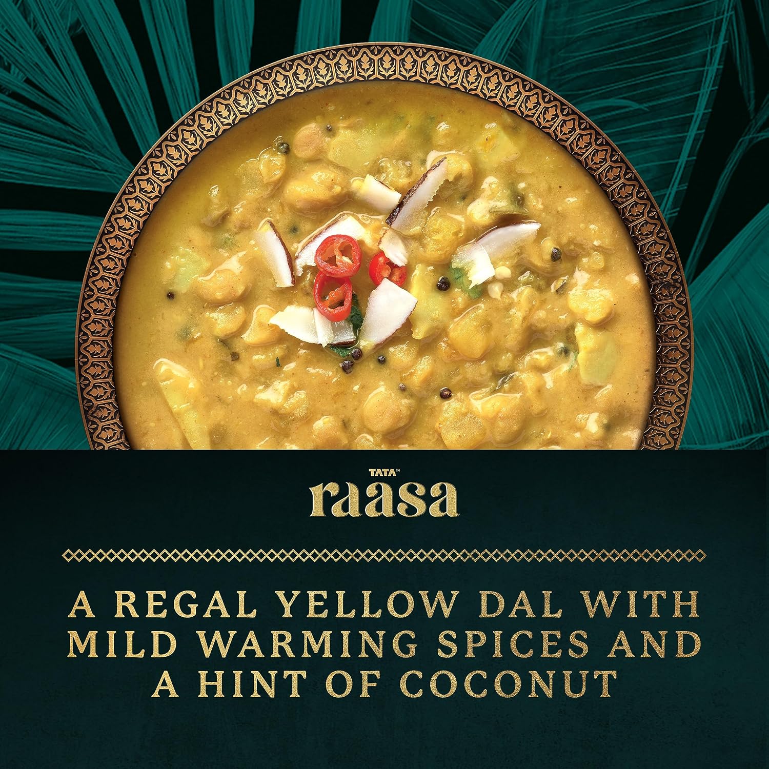 Detalle de Tata Raasa Rich Coconut Lentils, Vegan-Friendly, Non-GMO, 10 Ounce, Pack of 6