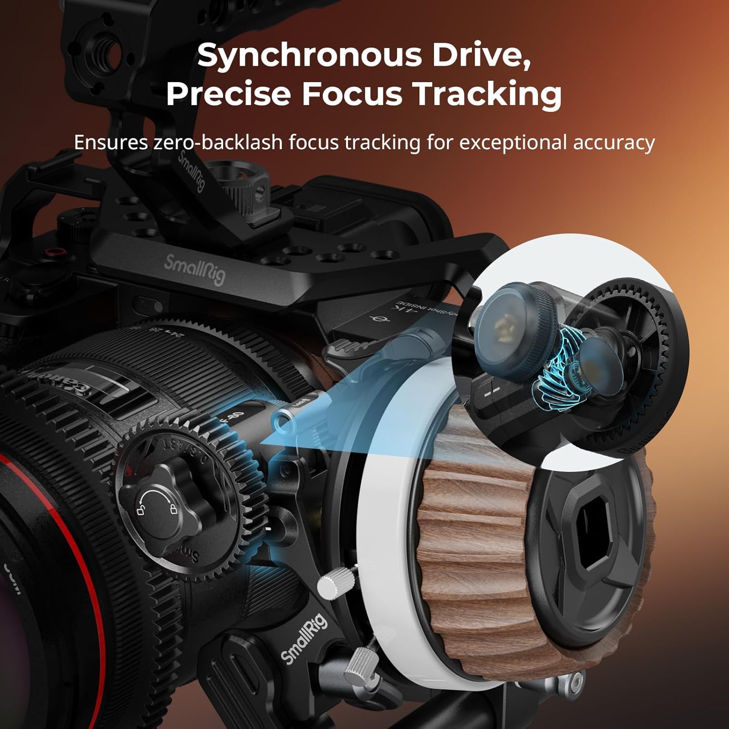 Thumbnail 1 de SMALLRIG F60 modular follow focus 15mm clamp