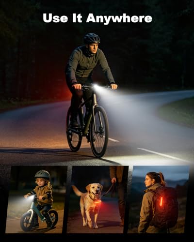 Thumbnail 7 de Mohard 1200LM Bike Lights with 2 Super Bright LEDs (Front 1200 Lumen, 2600mAh, Rear 350m) with USB-C Rechargeable
