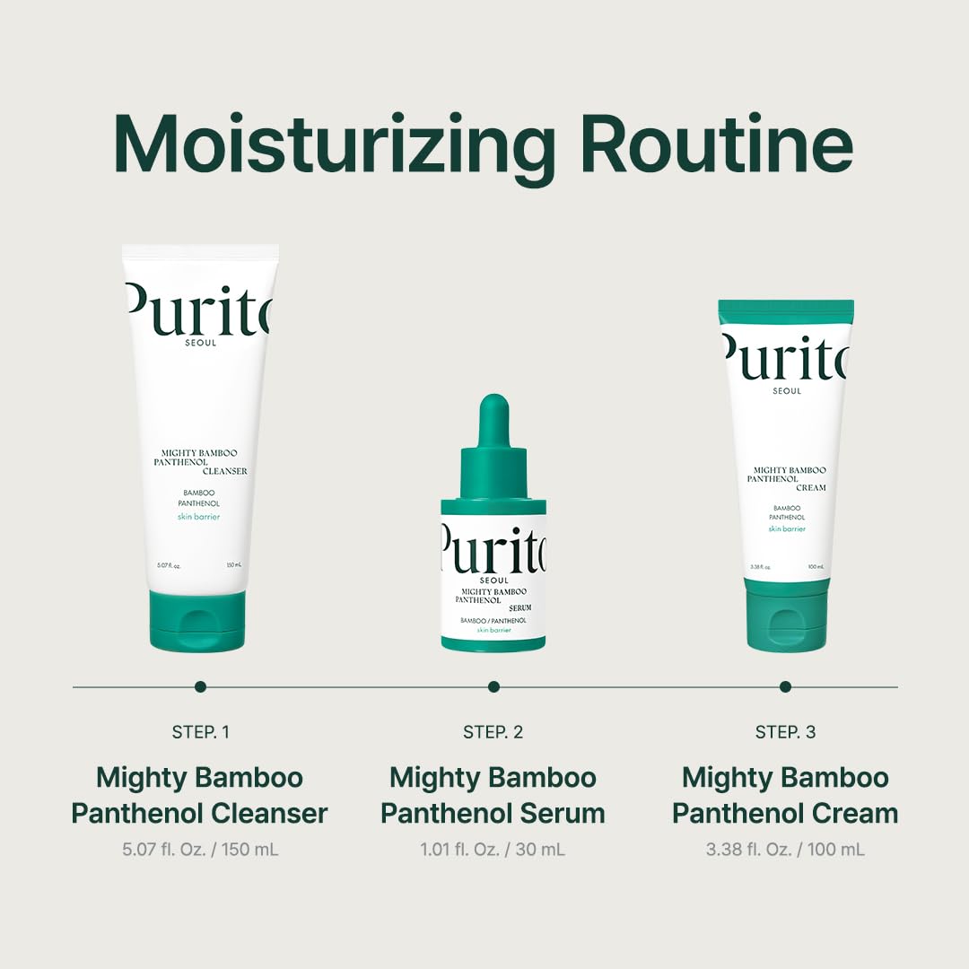 Detalle 1 de PURITO Mighty Bamboo Panthenol Serum – Feuchtigkeitsspendendes Glow-Serum mit Panthenol