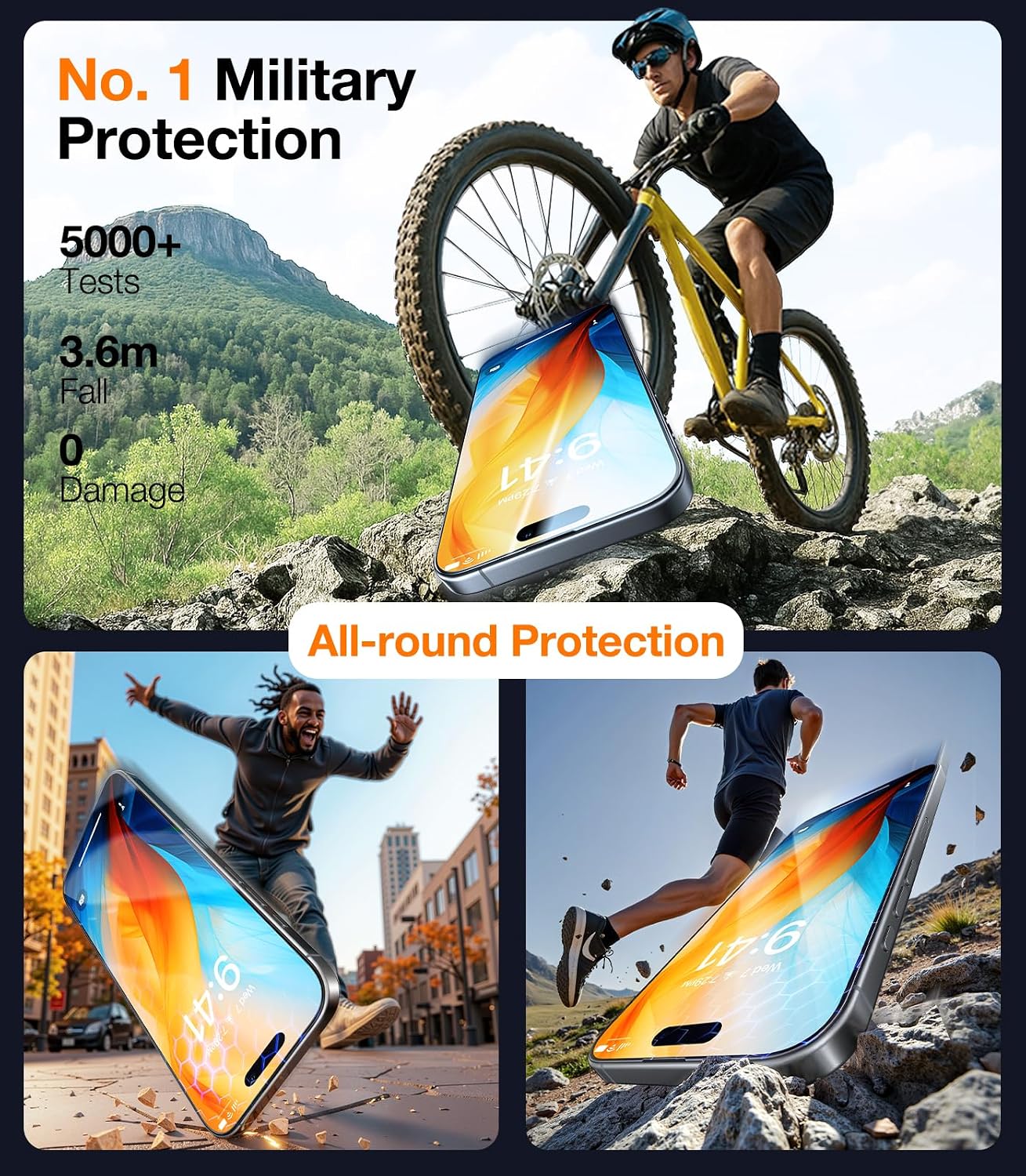 Detalle de TORRAS iPhone 16 Screen Protector 2 Pack 9H+