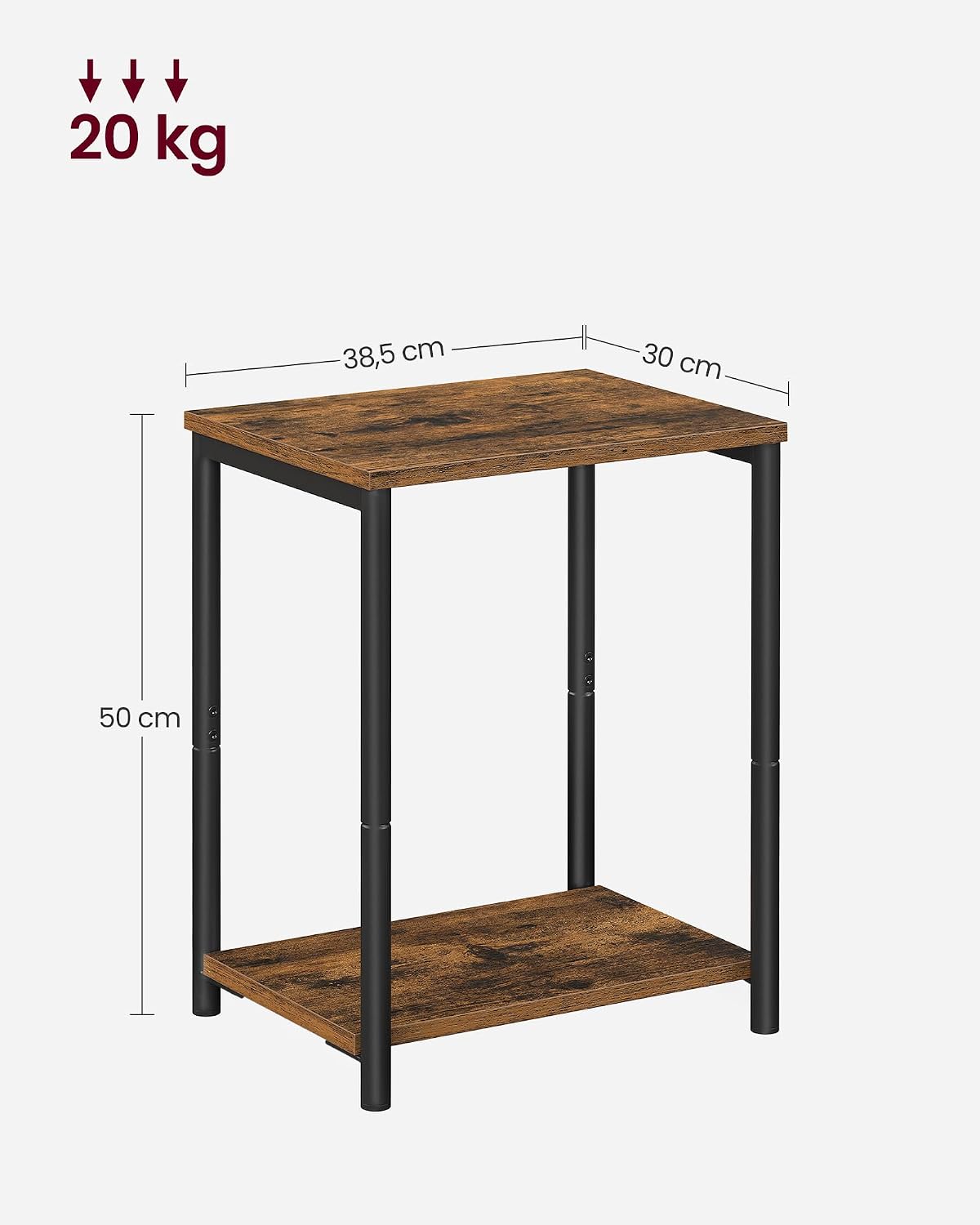 Detalle de VASAGLE Side Tables Set of 2