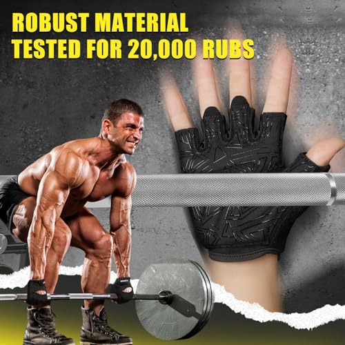 Detalle 2 de HOZMOZ Ventilated Weightlifting Gloves with Full Palm Protection