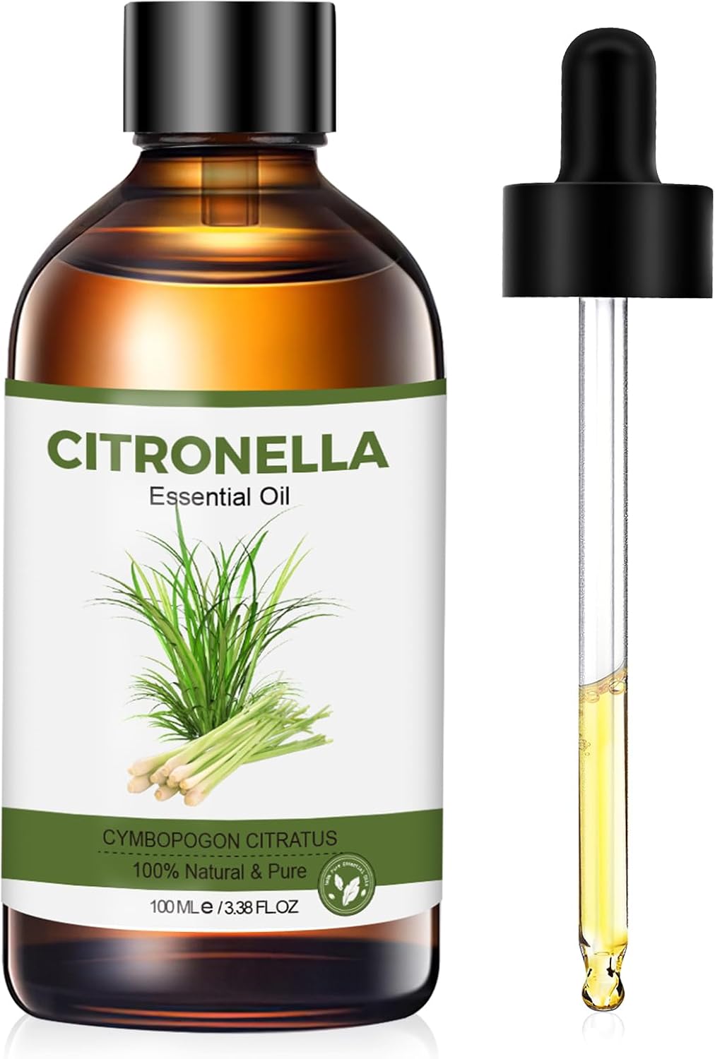 Detalle de Olio di citronella 100 ml puro – olio essenziale per diffusori, massaggi e DIY