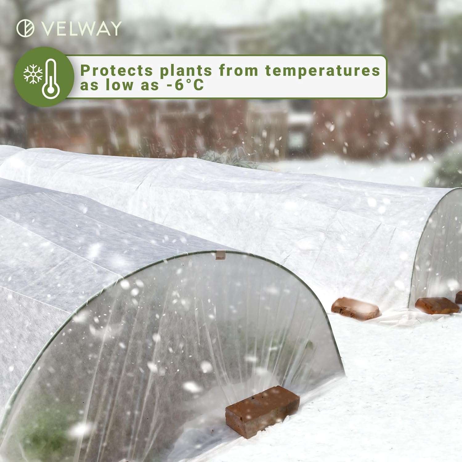 Thumbnail 3 de 2x10m Plant Fleece Frost Protection (30gsm) – Heavy Duty Garden Cover for Winter Planning