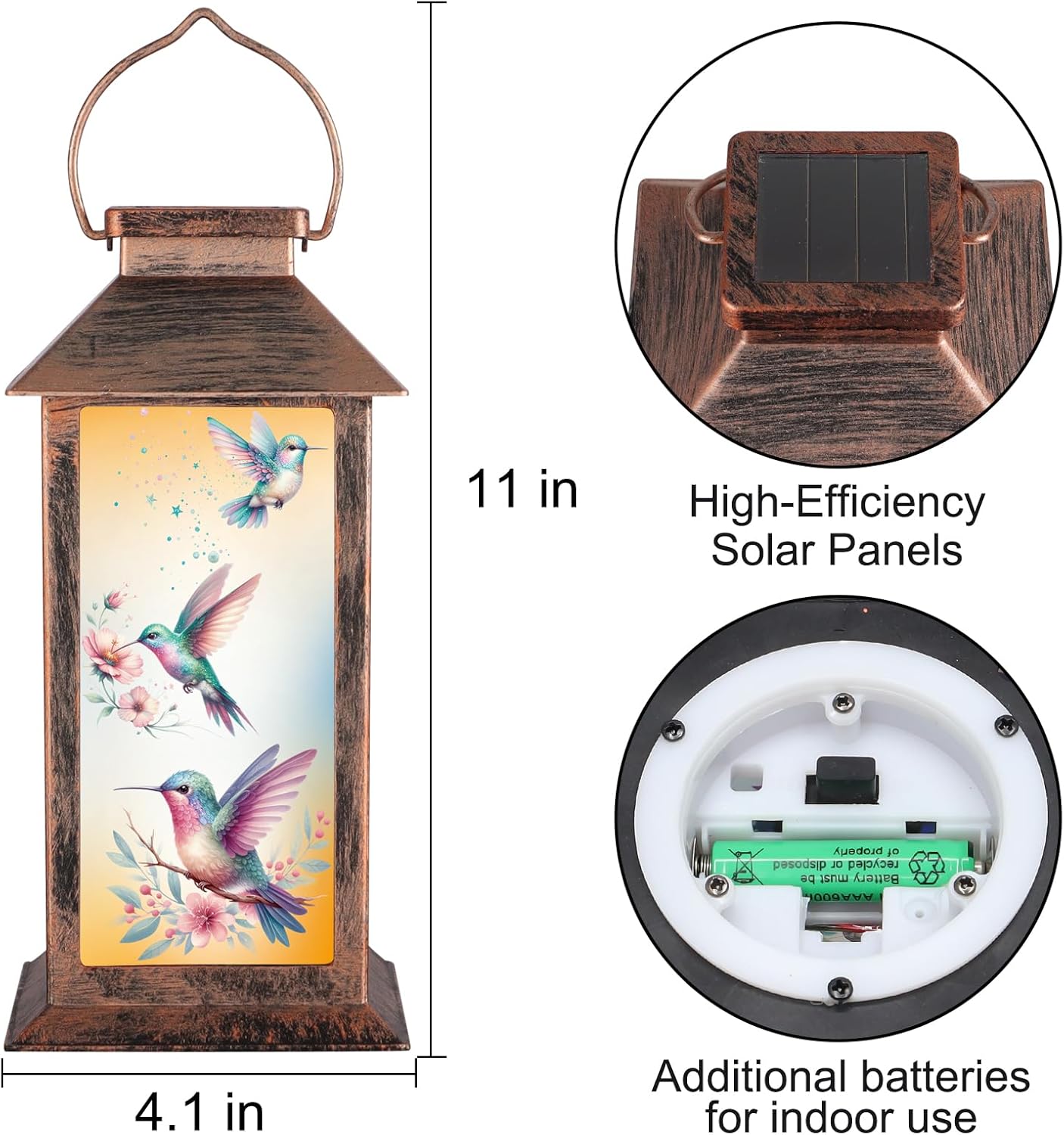 Detalle 2 de Pawatee Solar Hanging Lanterns 3 LED
