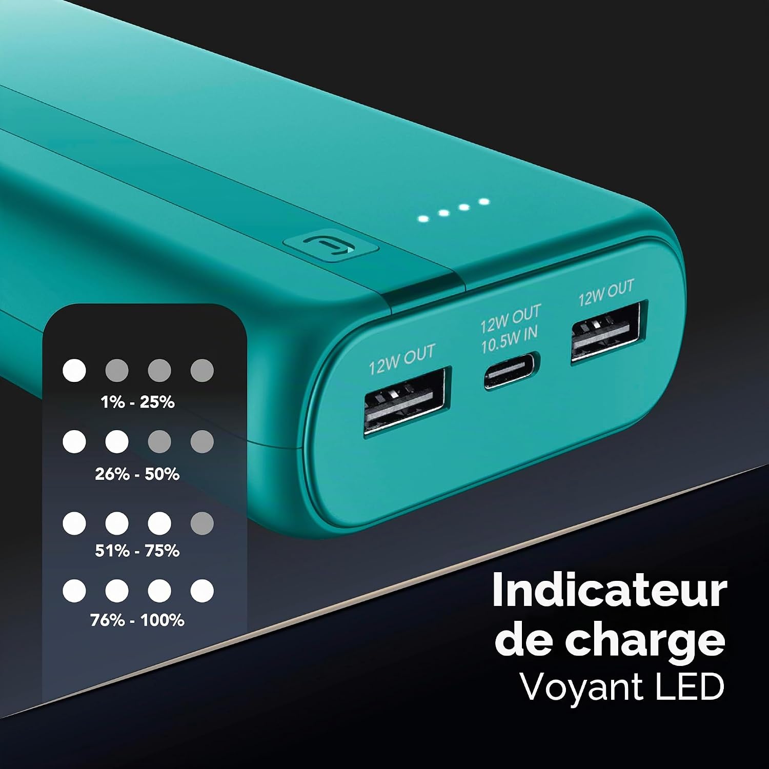 Thumbnail 3 de Batterie Externe Cellularline 20000 mAh – USB-C (in/out) + 2 USB-A | Bleu