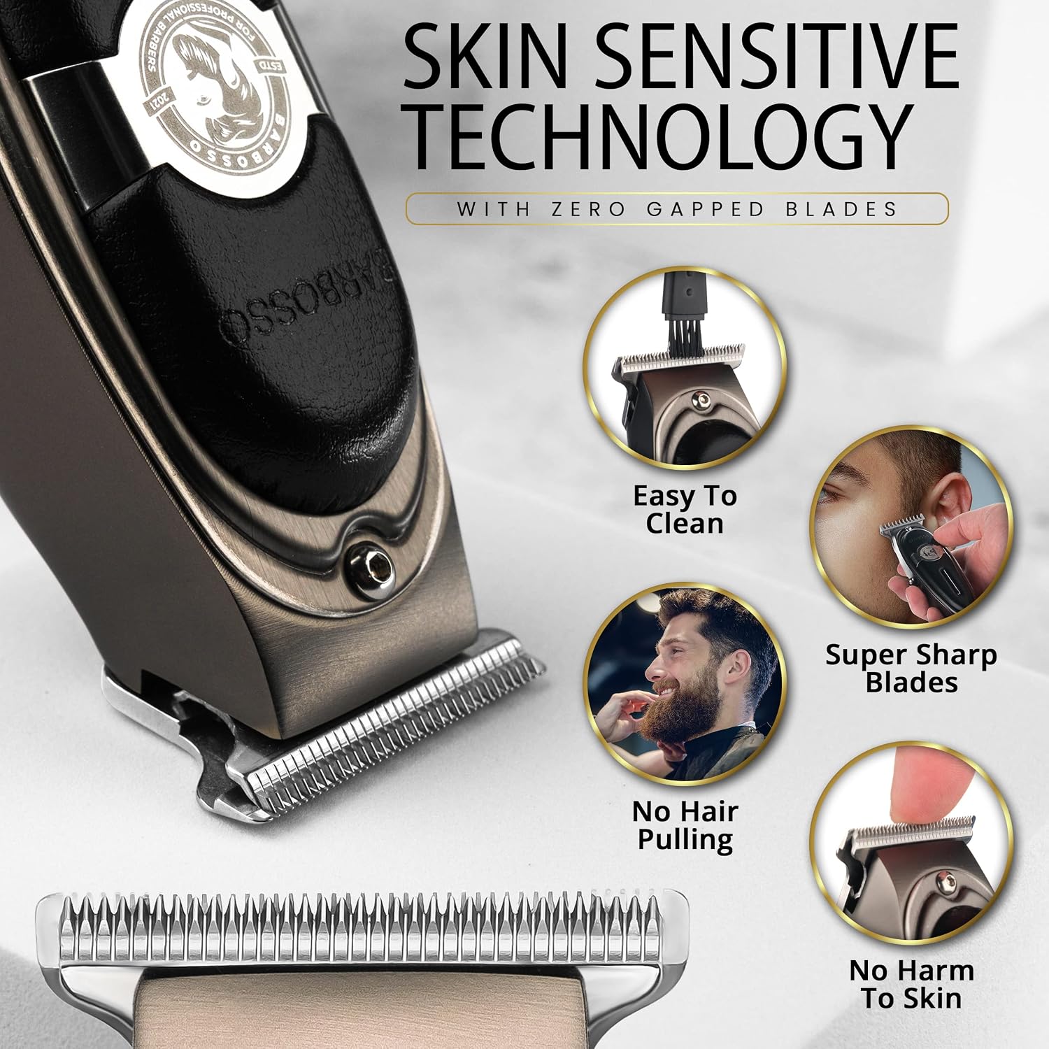 Detalle de BARBOSSO Beard Hair Trimmer 90 Min