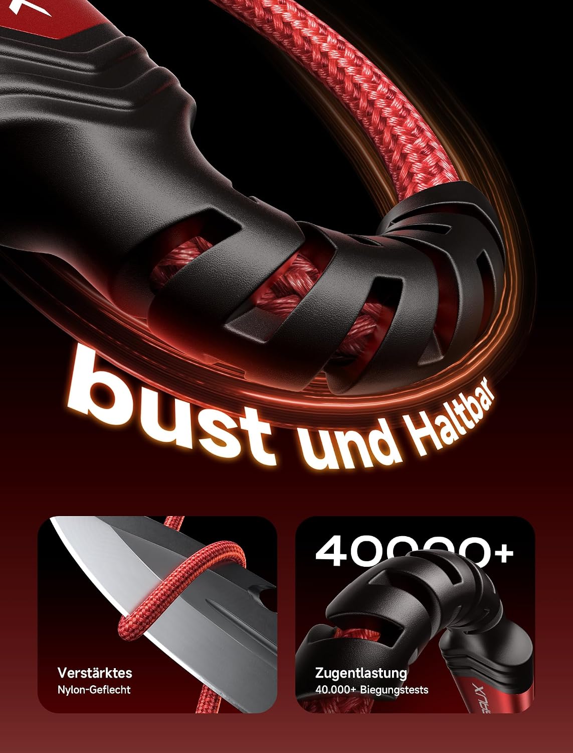 Thumbnail 4 de JSAUX USB C Kabel 3.1A 2×2 m Schnellladekabel