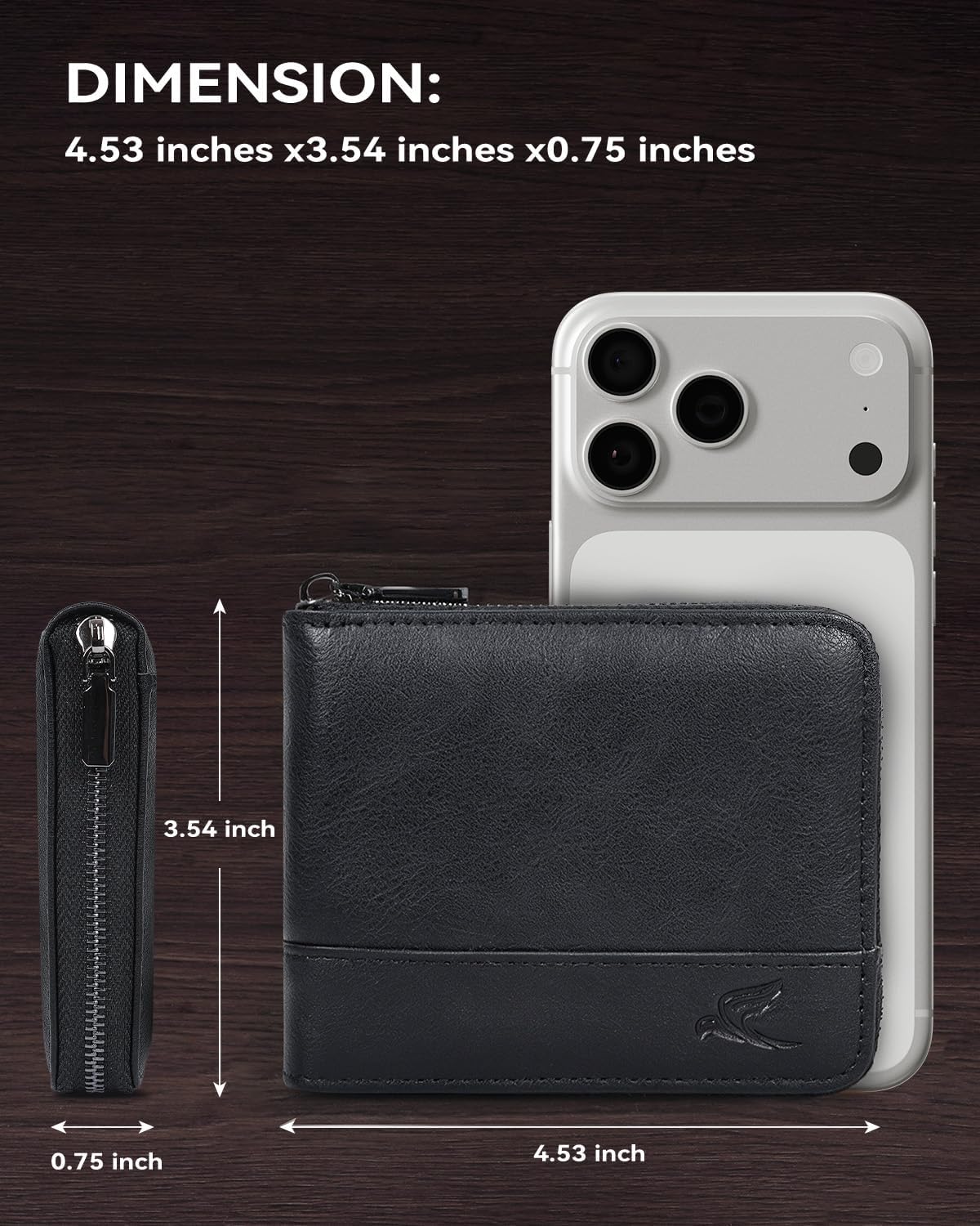 Thumbnail 2 de Swallowmall Men's Wallet, Genuine Leather