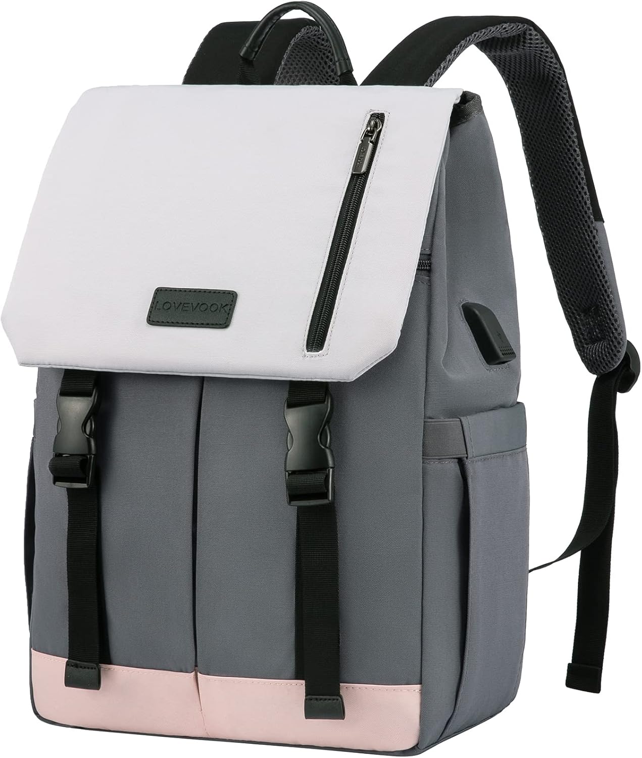 Detalle de LOVEVOOK Zaino Porta PC Donna 15.6" – Zaino Antifurto Impermeabile per Laptop e Viaggi