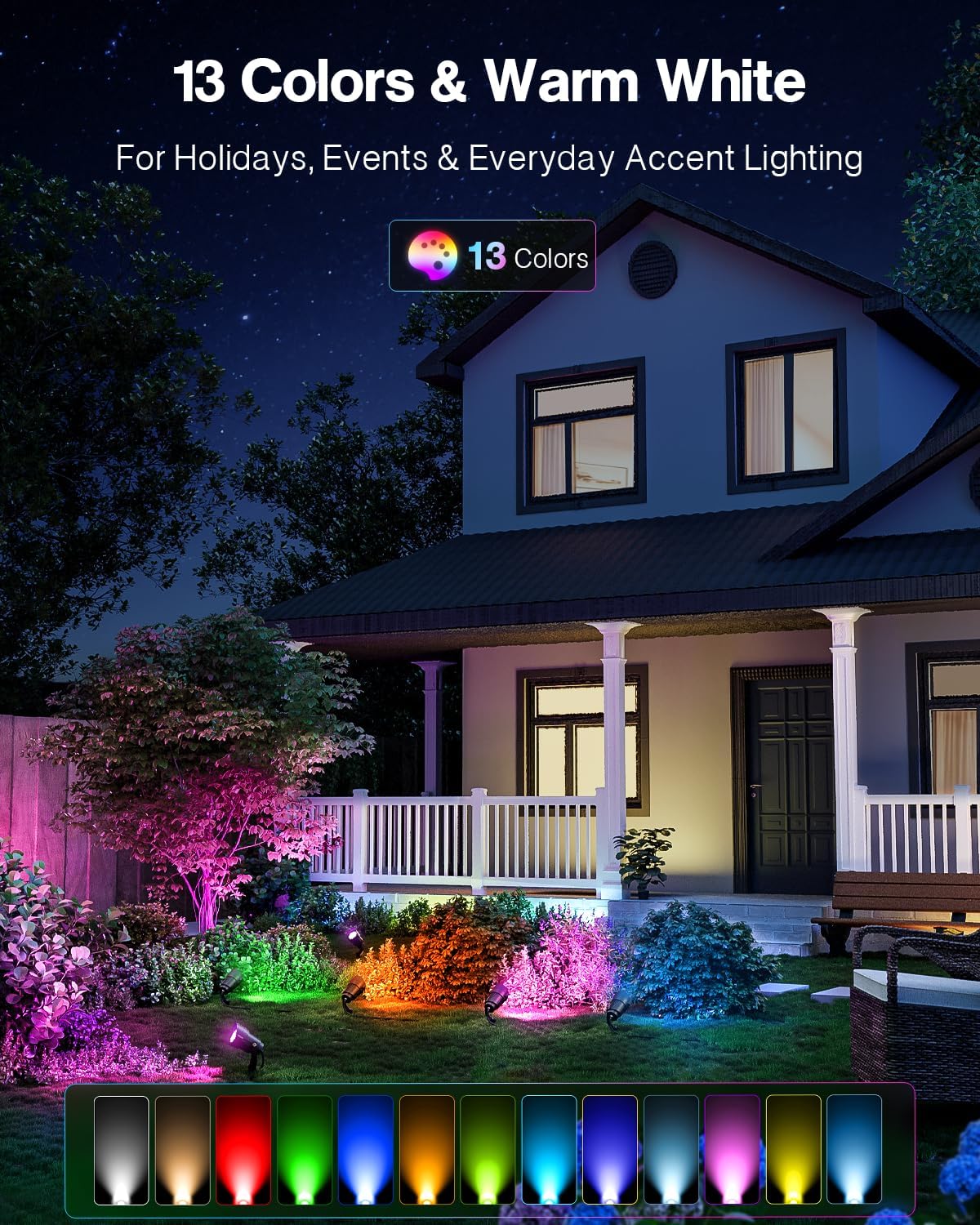 Detalle de HIBOITEC Landscape Spotlights 12-Pack
