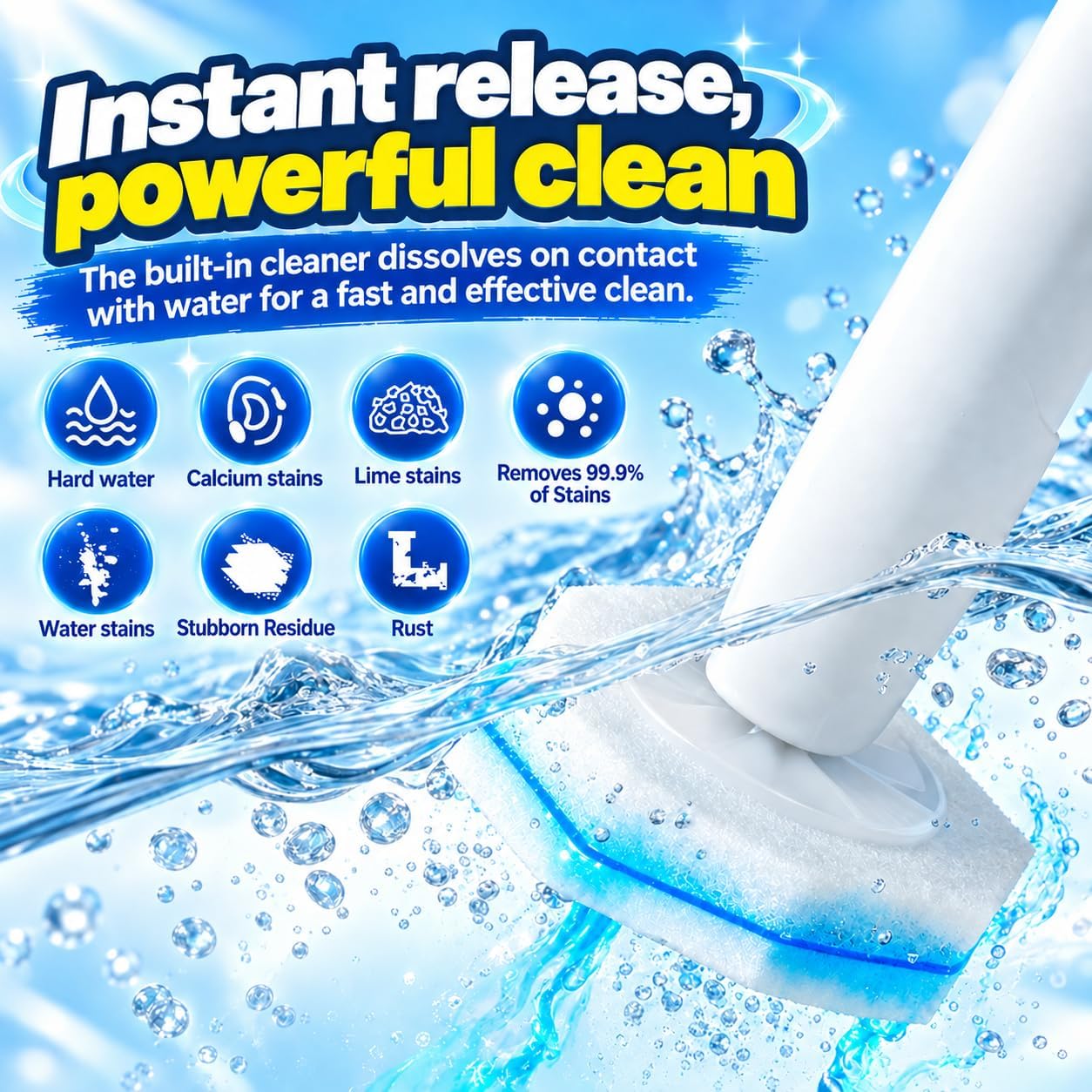 Thumbnail 1 de LosKremari a60 Toilet Brush Refills, 60-Pack Snap-On Foam Heads