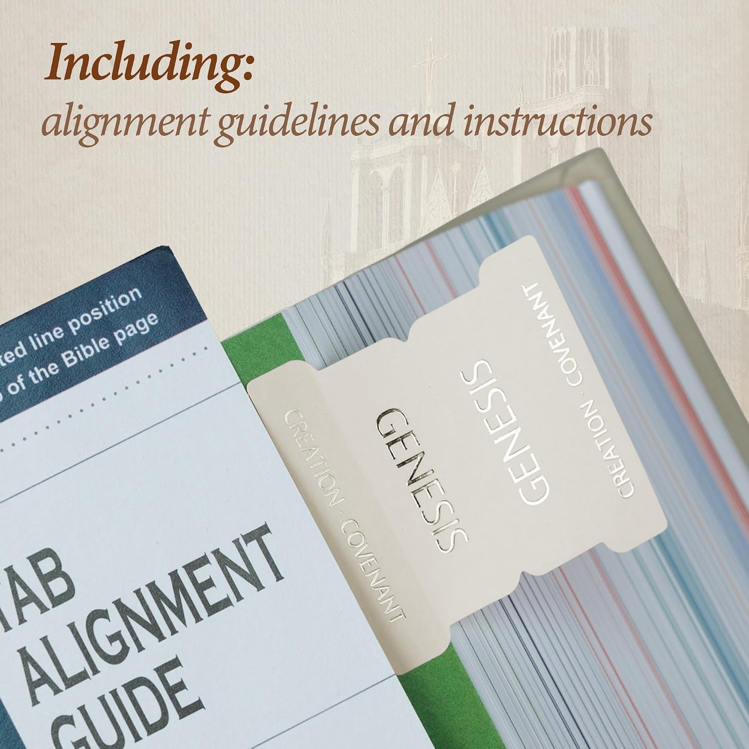 Thumbnail 6 de UPAFEXXI 0089 Bible Tabs with Book Summaries, 3D Gold Foil, Laminated, 80-Tab Set