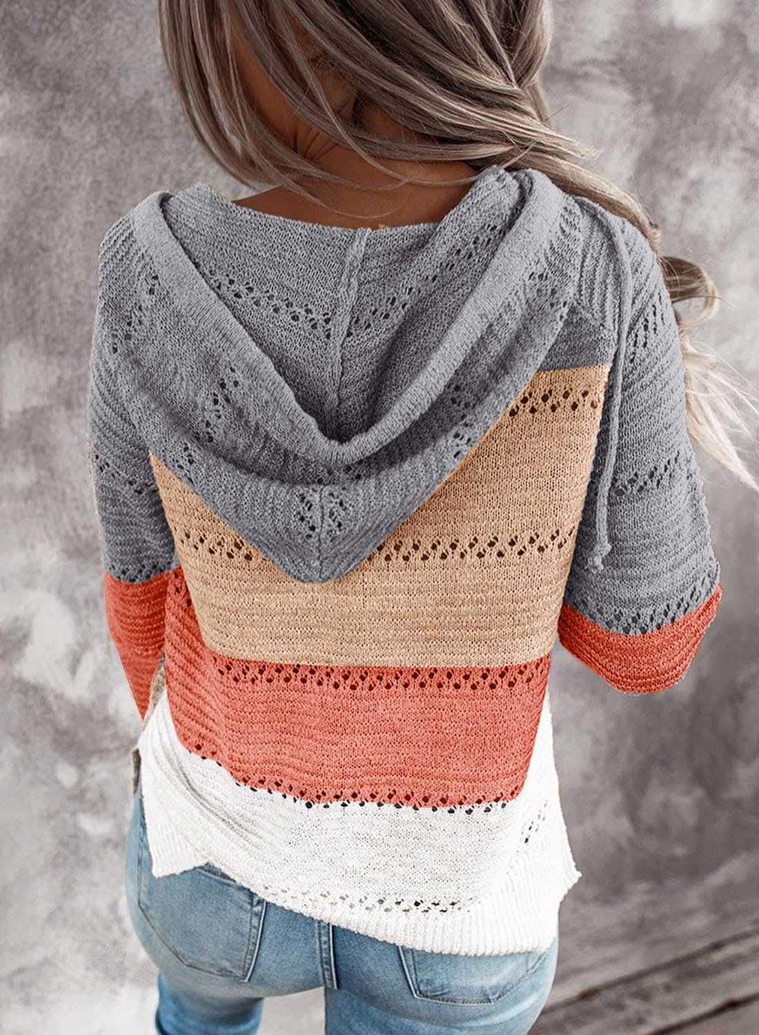Detalle 2 de BLENCOT Women's Sweater Hoodie, 100% Acrylic