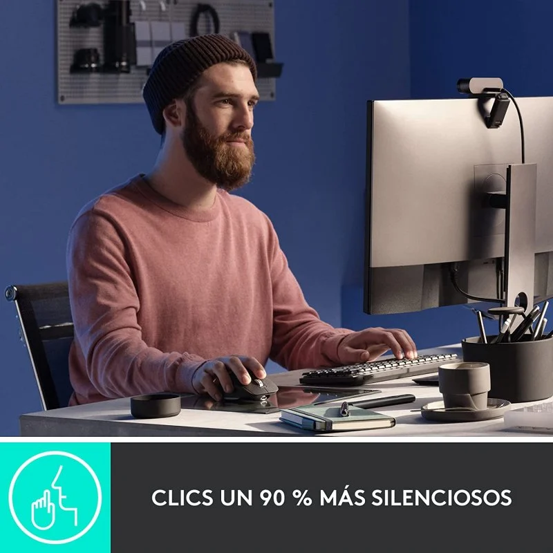 Thumbnail 1 de Logitech MX Master 3S Inalámbrico Ratón 8000 DPI Blanco 🖱