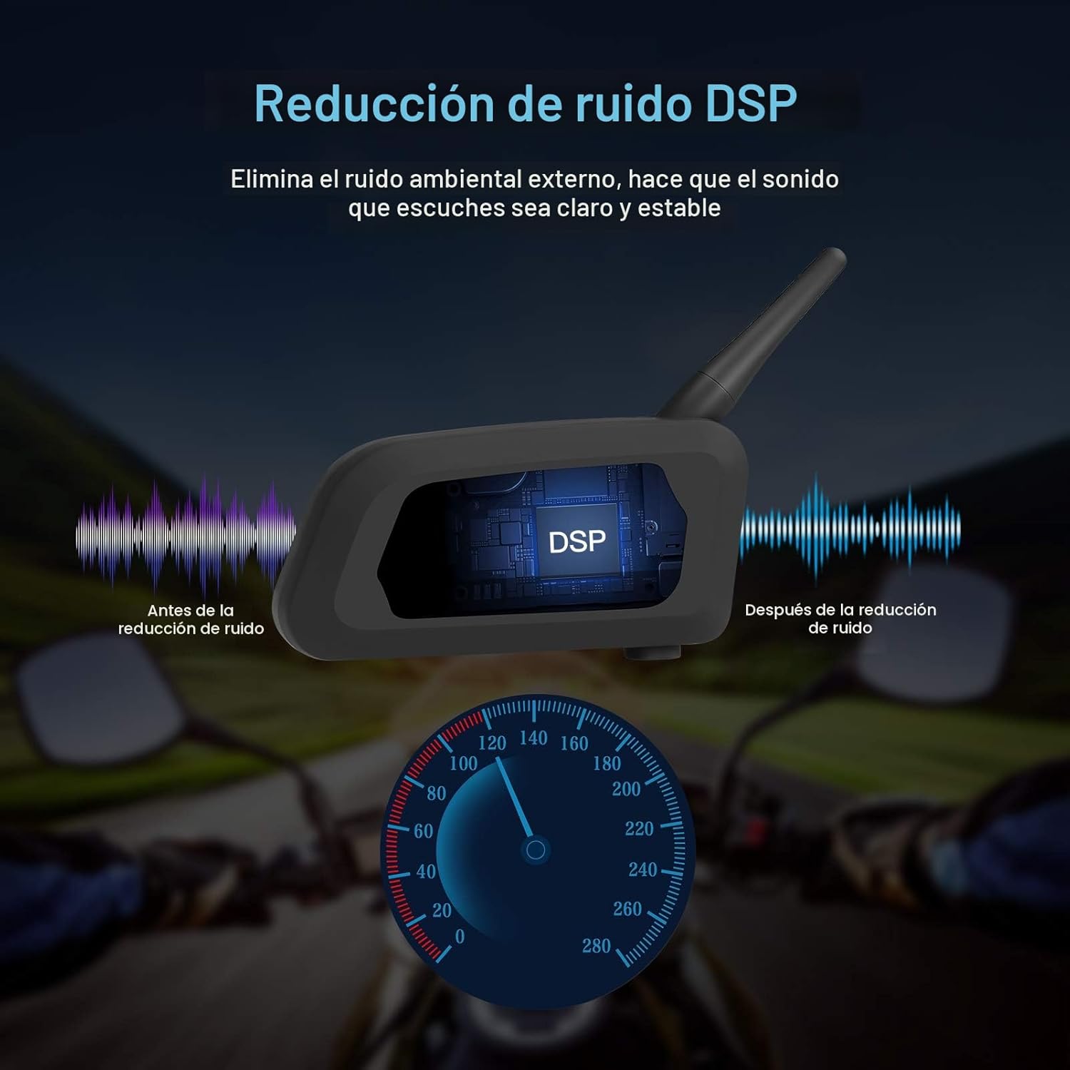 Thumbnail 3 de EJEAS V6 Pro BT Intercom casco 1200 m 6 pilotos