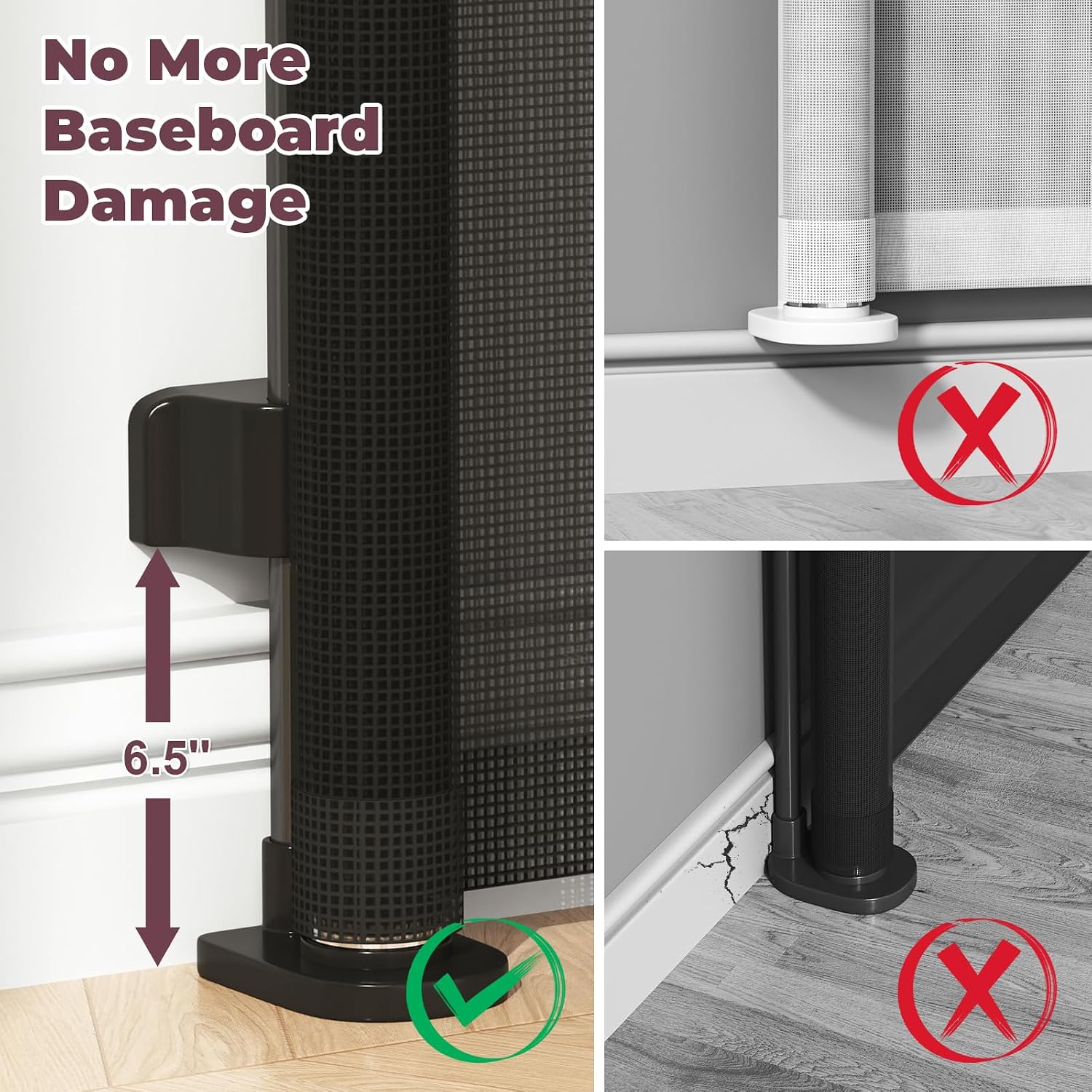 Thumbnail 2 de Cideny Retractable Baby Gate, 55-Inch Extension