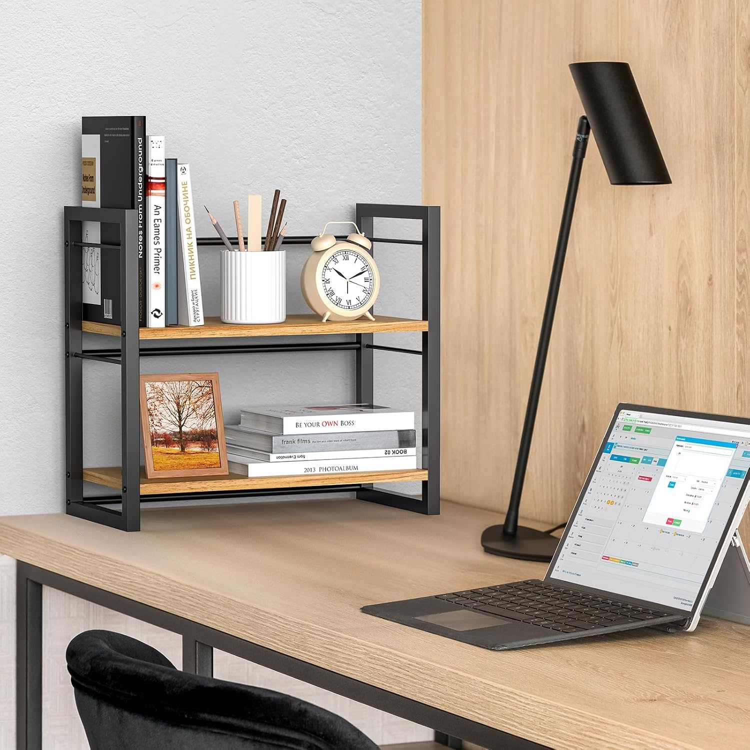 Detalle 2 de THYGIFTREE Schreibtisch Regal Organizer 15,7"