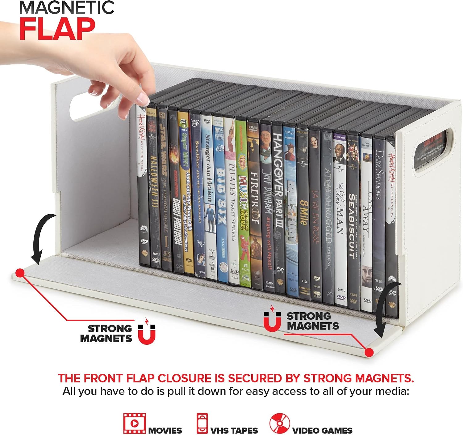 Thumbnail 2 de Stock Your Home DVD Storage Box