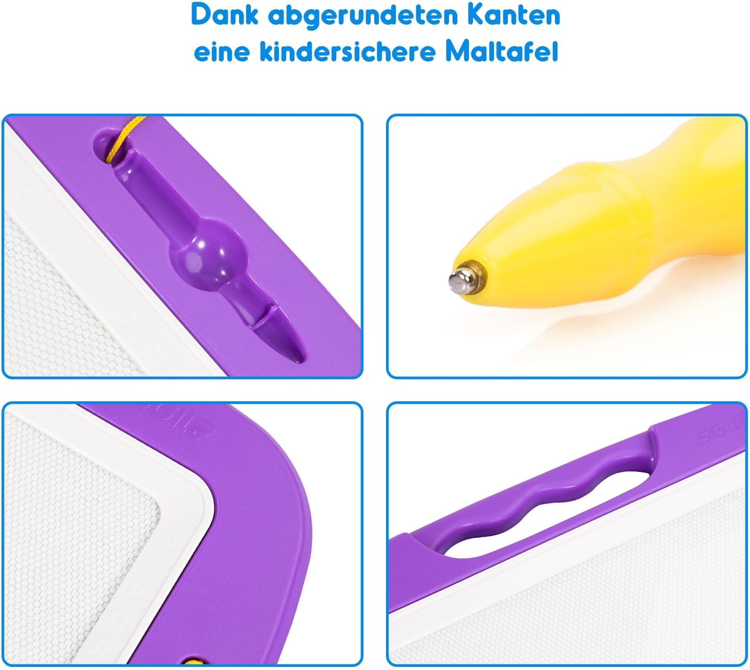 Thumbnail 2 de SGILE Große Magnetische Maltafel 42 × 32 cm Lila