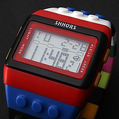 Thumbnail 1 de FENKOO FK00206977PF01 digitaal regenboog-polshorloge met alarm en stopwatch
