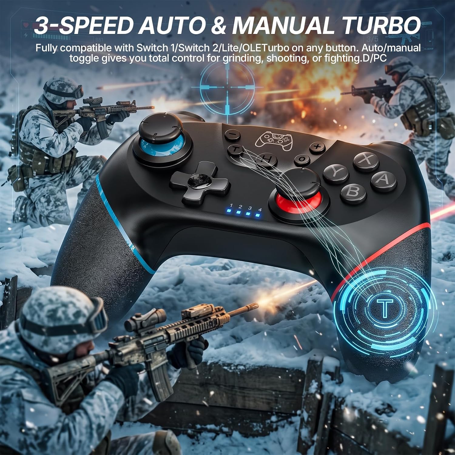 Thumbnail 6 de UPDATE-VERSION Controller für Switch Pro mit Gyro