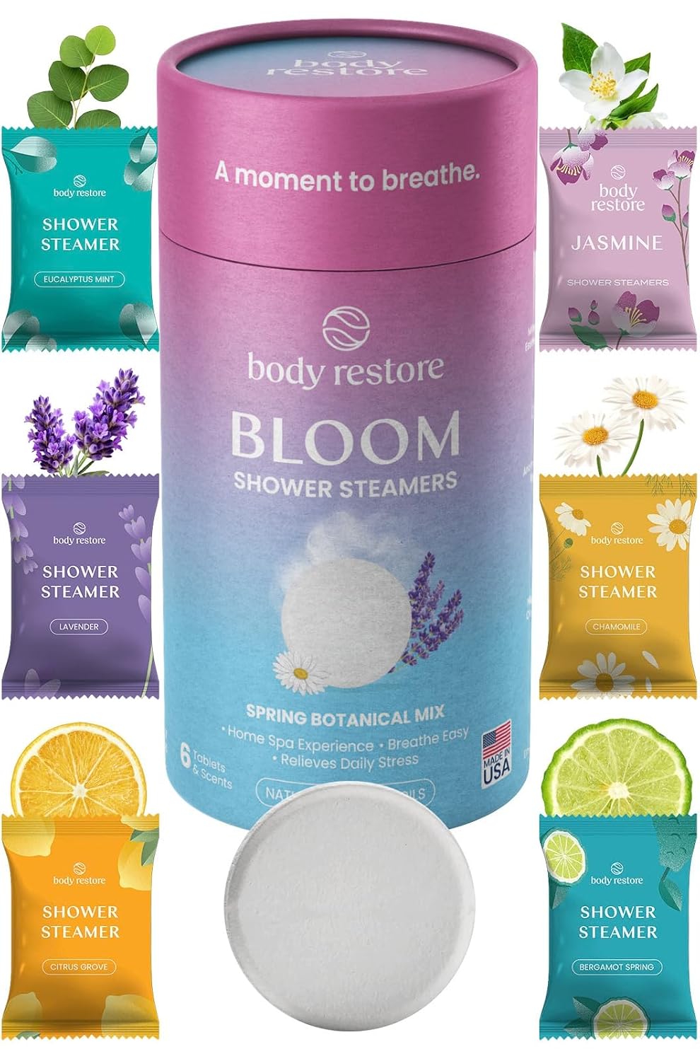 Detalle de Body Restore Bloom 6-Pack Shower Steamers
