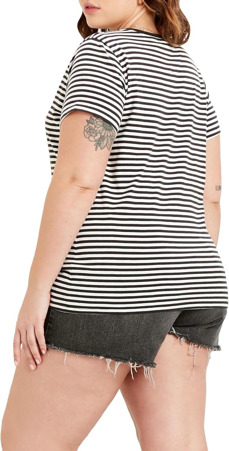Detalle 2 de Levi's Women's Plus Size Perfect Tee T-Shirt, Logo Print