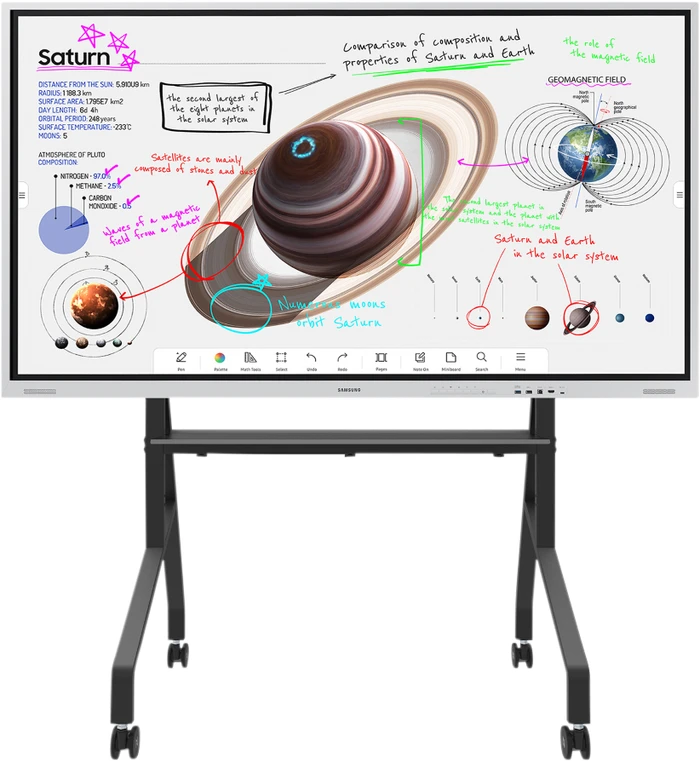 Thumbnail 17 de Neomounts MOVE Go FL50-525BL1 mobiler Bodenständer (schwarz) für 55–86" Monitore