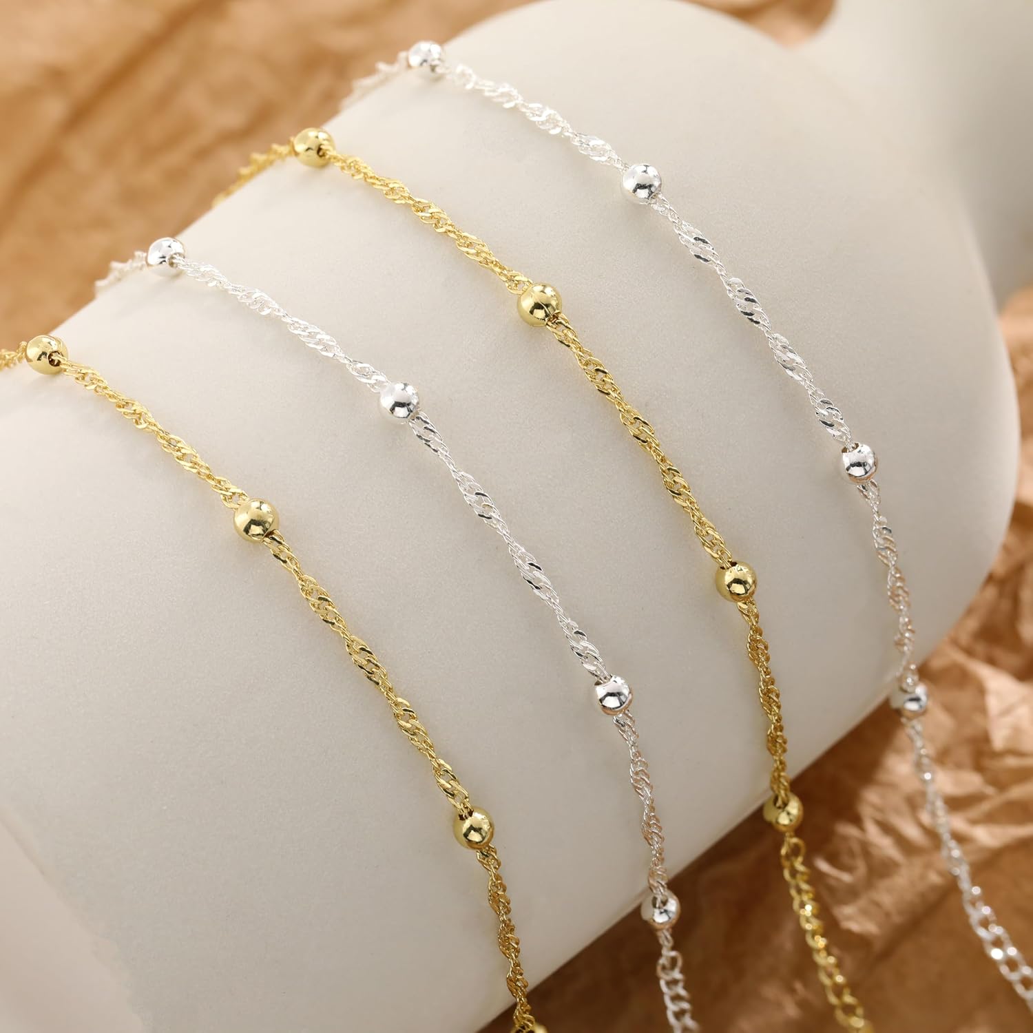 Detalle de KOHOTA Bracelet Set 14K Gold-Plated