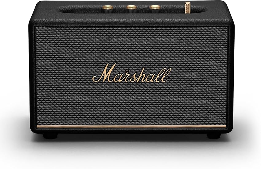 Marshall Acton III 🎶 Altavoz Bluetooth inalámbrico, Negro elegante