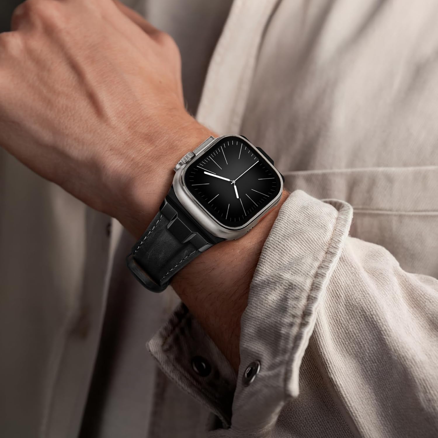 Detalle de Suitisbest Leather Watch Band in Genuine Leather
