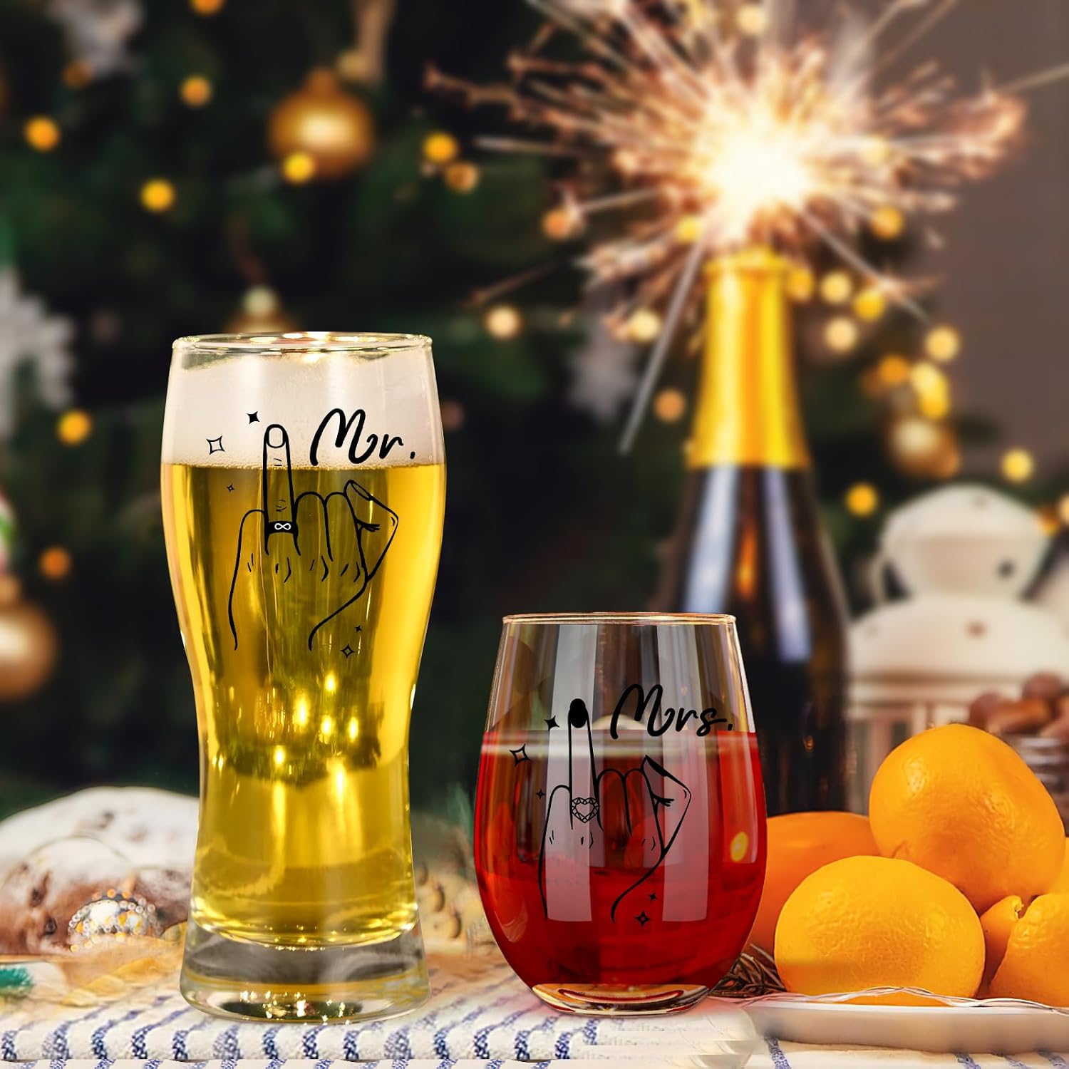 Detalle 2 de Joymaking Weinglas- & Bierglas Set 520 ml