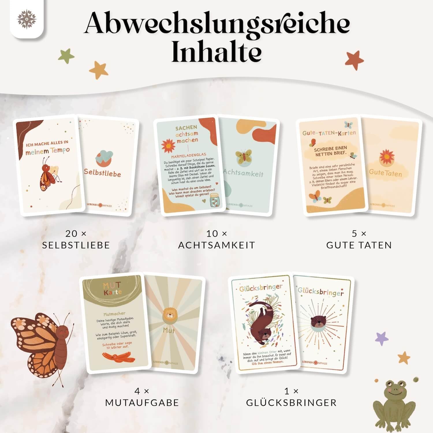 Thumbnail 4 de Lebenskompass Affirmationskarten Kinder - 40 Achtsamkeitskarten