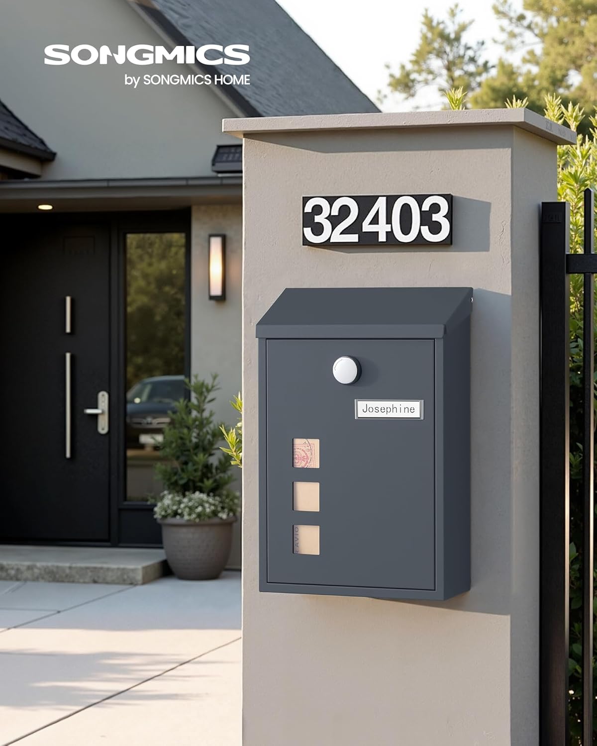 Thumbnail 1 de SONGMICS Post Box 9 x 21.8 x 31.8 cm