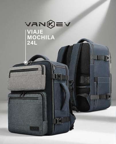 Thumbnail 7 de VANKEV Mochila de Cabina 40x30x20 cm (24 L) para Vueling, Ryanair, EasyJet y más — portátil de 15,6