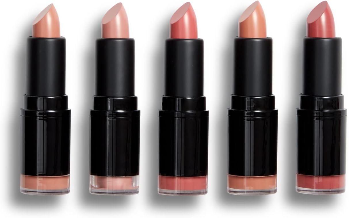 Detalle de Revolution Pro Collezione Rossetti 5pk Nude Rossetti Arrossati