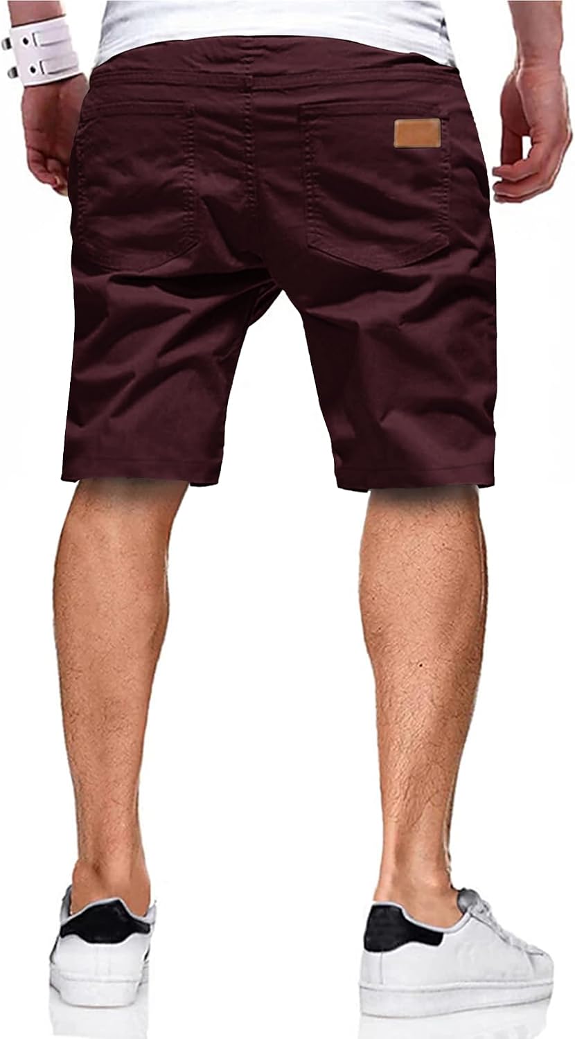 Detalle de TARAINYA Men's Shorts: Soft Cotton Casual Drawstring Shorts with Pockets