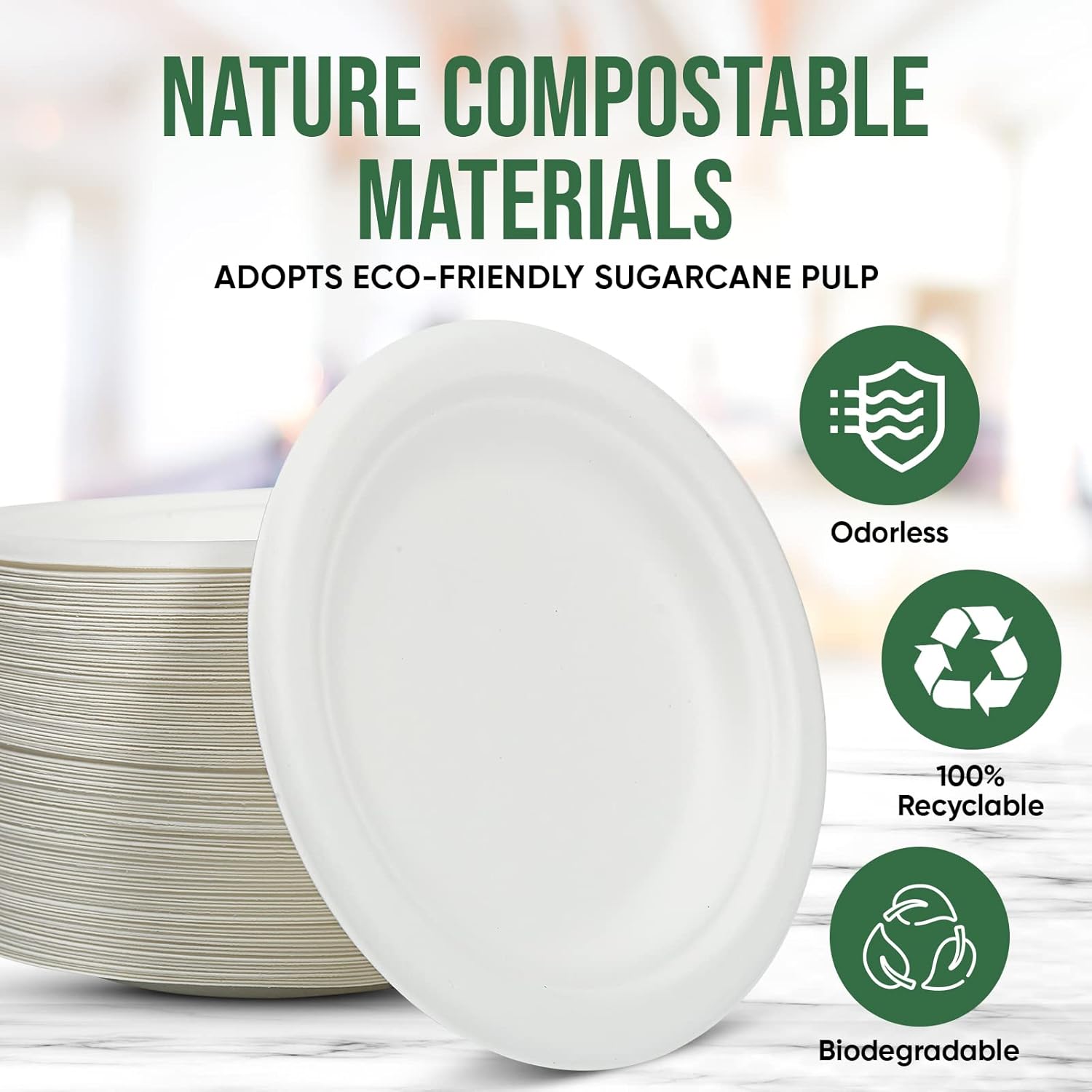 Thumbnail 4 de TaidMiao 6 Inch Compostable Plates
