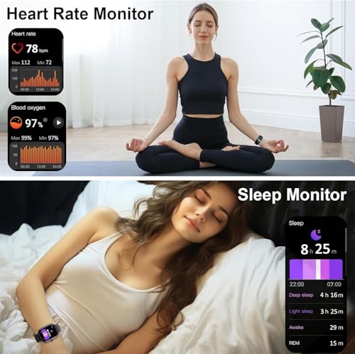 Detalle de Matast 2026 Smartwatch Uomo Donna: 1,91'', 100+ modalità sportive, monitoraggio 24/7 e chiamate dal polso